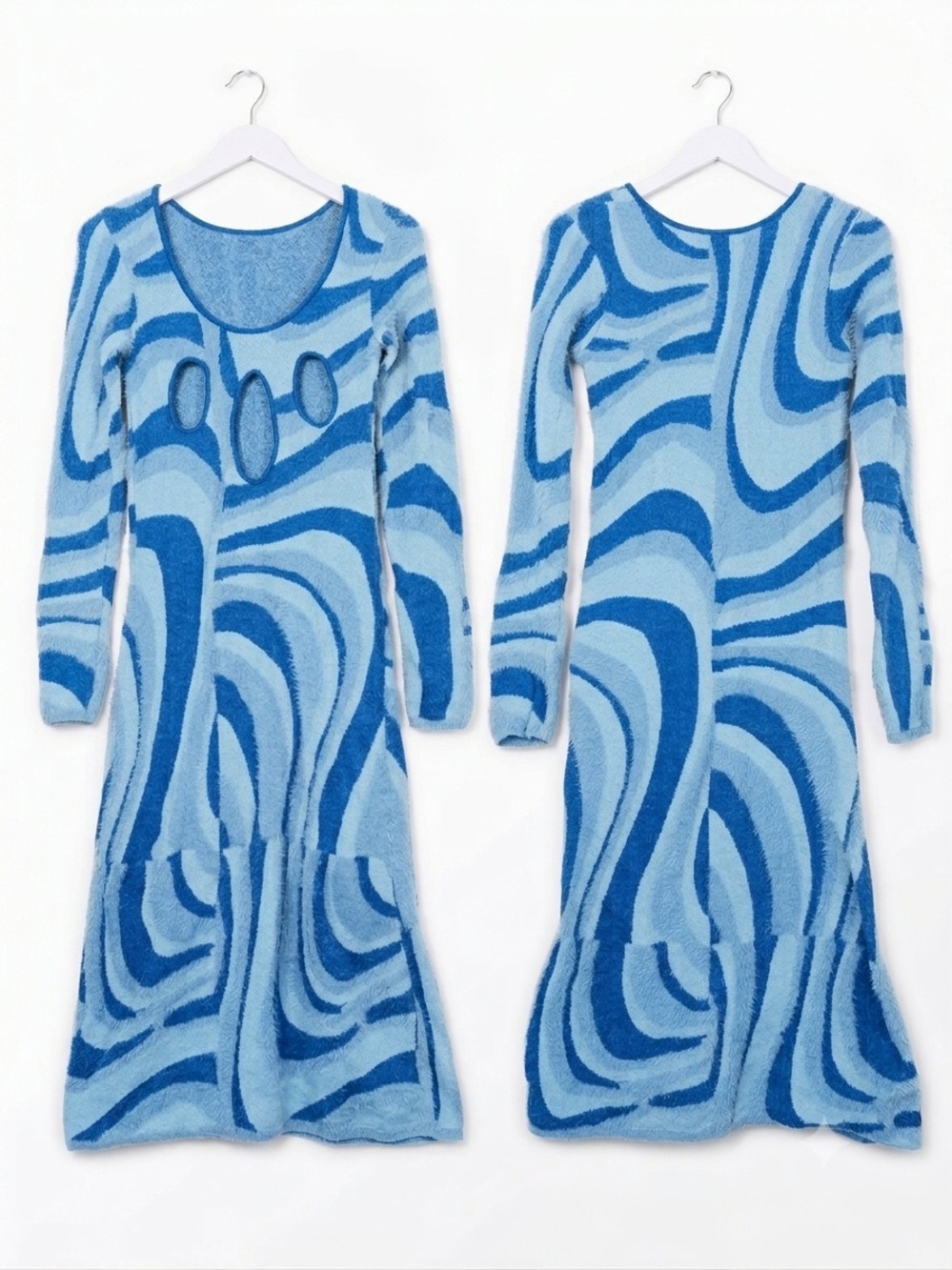 House of Sunny Blue Moon Midi Dress in a size 4